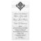 black and white damask Wedding program