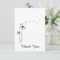 Black and White Dandelion Blowing in the Wind