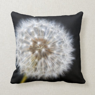 Black and White Dandelion Cushion