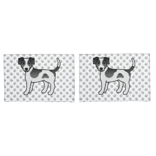 Black And White Danish-Swedish Farmdog Cute Dog Pillowcase