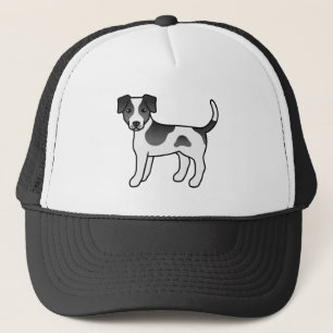 Black And White Danish-Swedish Farmdog Cute Dog Trucker Hat