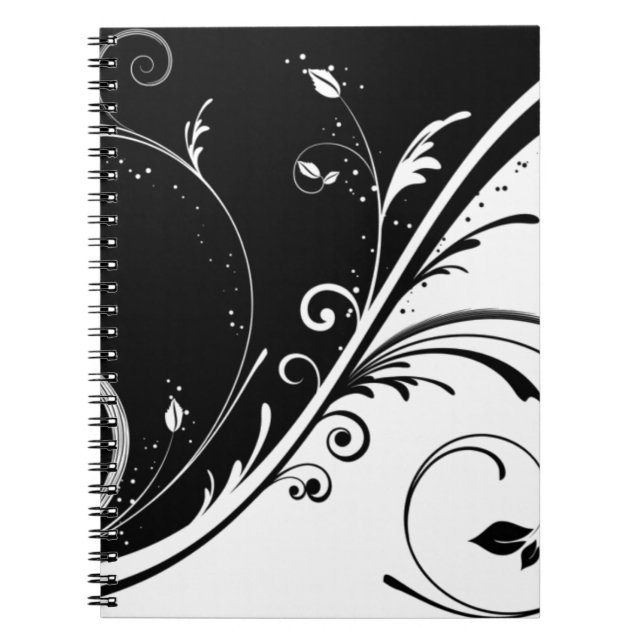 black and white design notebook (Front)