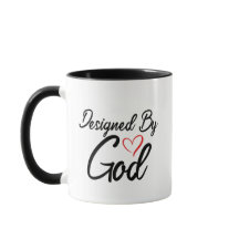 Black and White Designed By God Mug