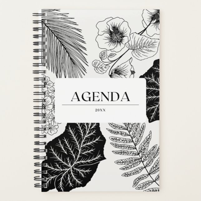 Black and White Desing Planner (Front)