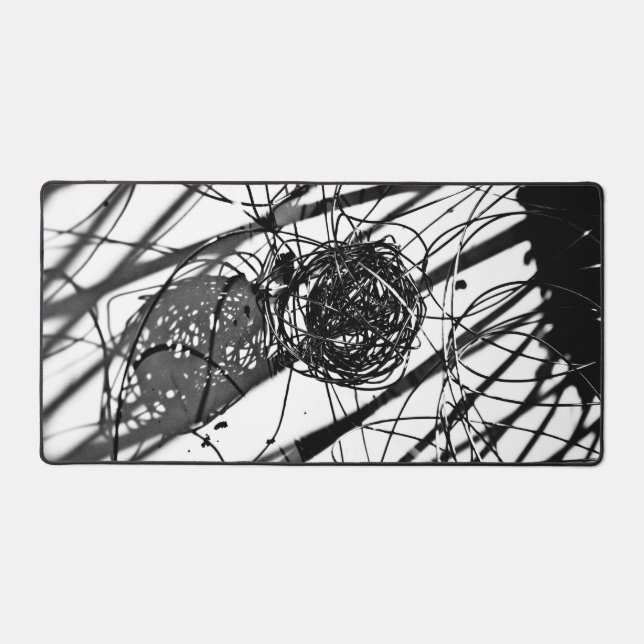 Black-and-white Desk Mat (Front)