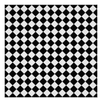 Black And White Diamond Pattern by Shirley Taylor