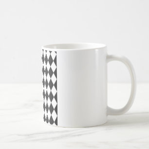 Black And White Diamond Pattern Coffee Mug