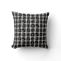 Black and White Dice 1-6 Linocut