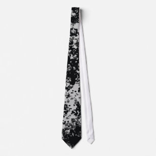 Black and White Digital Military Camo ties