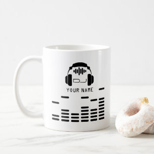 Black and white DJ style cover Coffee Mug