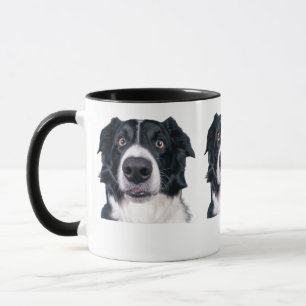 Black and White Dog Face Mug