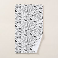 Black and White Dogs Pattern | Cute Canine Lover's