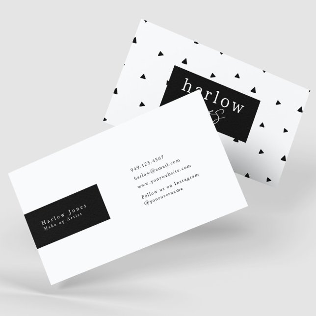 Black and White Doodles Cute Business Card (Creator Uploaded)