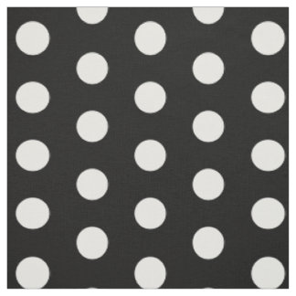 Black and White Dot Pattern Fabric