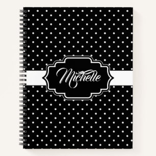 Black and White Dots Notebook