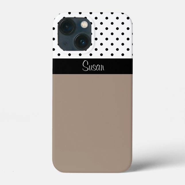 Black and White Dots on Straw Brow: A Trendy Look! Case-Mate iPhone Case (Back)
