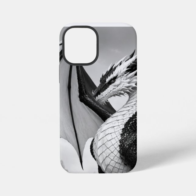 Black and white dragon iPhone case (Back)