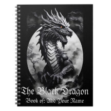 Black and white dragon
