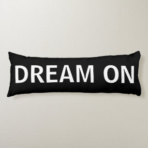 Black and White Dream On Body Pillow