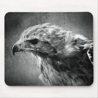 Black and white eagle mouse mat