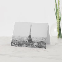 Black and White Eiffel Tower Paris Photography