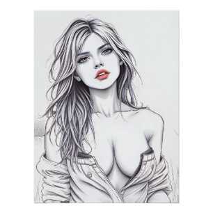 Black and White Elegance Poster