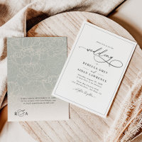 Black and White Elegant Calligraphy Script Wedding