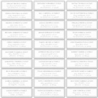 Black and White Elegant Chic Guest Names Address