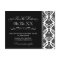Black and White Elegant Damask Save the Date