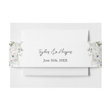 Black and White Elegant Floral Bouquet Modern