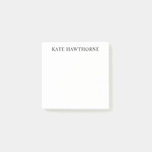 Black and White Elegant Minimalist Post-it Notes