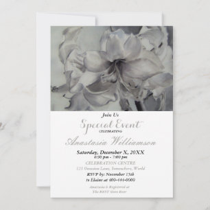 BLACK AND WHITE ELEGANT PARTY EVENT INVITE