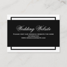 Black and White Elegant Script Wedding Website