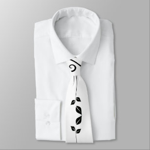 Black and White Elegant Tie