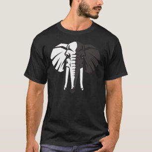 Black and White Elephant T-Shirt