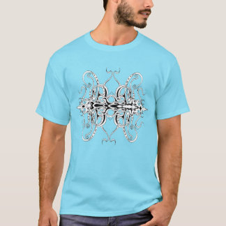 Black and White Empire Tribal Design T-Shirt