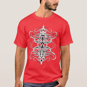 Black and White Empire Tribal Design T-Shirt