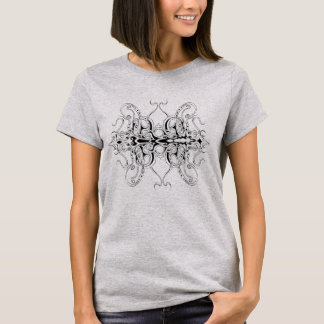 Black and White Empire Tribal Design T-Shirt