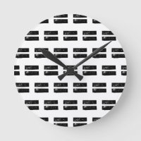 Black and White "Equals" Math Symbol Lino Cut