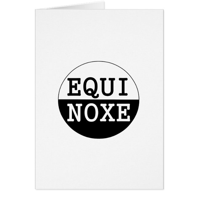 black and white equinox (Front)