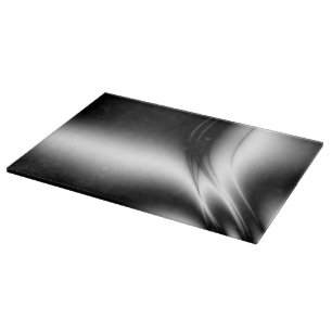 Black and White Estuary Glass Cutting Board