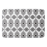Black and white ethnic ikat geometric pattern