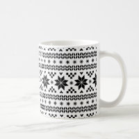 Black and White Fair Isle Pattern