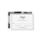 Black and White Fancy Script Wedding RSVP | Photo