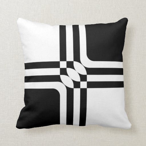 Image of Black and white fantasy Cushion