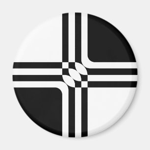 Black and white fantasy magnet