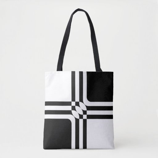 Image of Black and white fantasy Tote Bag