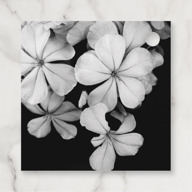 Black and White Favour Tags (Back)