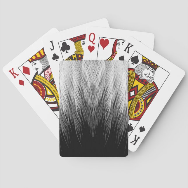 Black and White Feather Cards (Back)