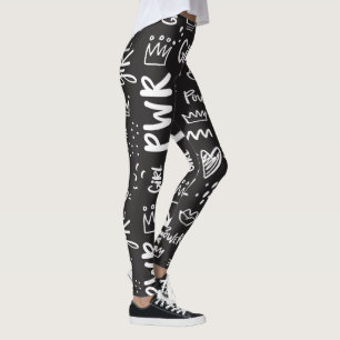 Black And White Festival Leggings